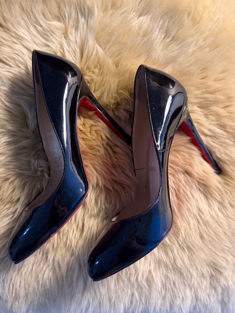 Christian Louboutin Black Patent Leather Heels